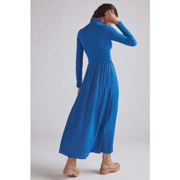 By Anthropologie Thea Twofer Maxi Sweater in Blue (Size XS) - Picture 2 of 12